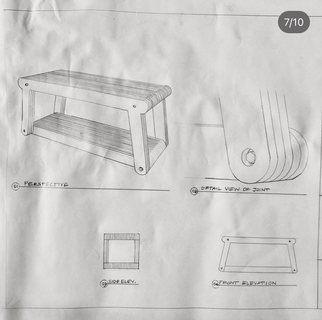 Slatted Bench